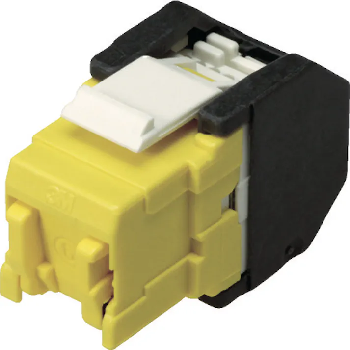 【CAINZ-DASH】コーニングインターナショナル Cat6 RJ45モジュラージャック ツールレスタイプ 黄 VOL-OCK6-U-Y【別送品】
