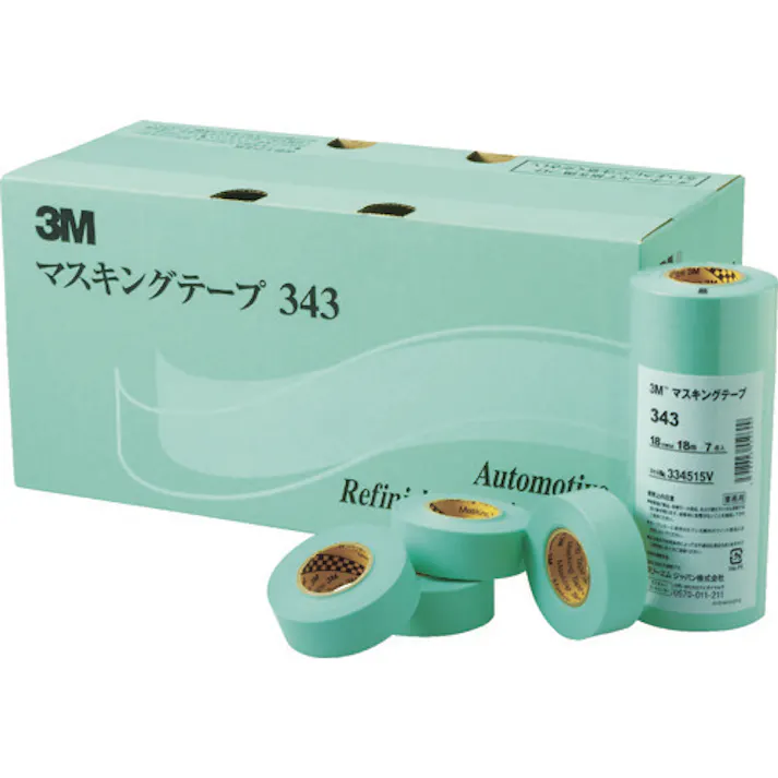 【CAINZ-DASH】スリーエム ジャパンオート・アフターマーケット製品事業部 マスキングテープ 343 6mmX18m 20巻入り 343 6【別送品】