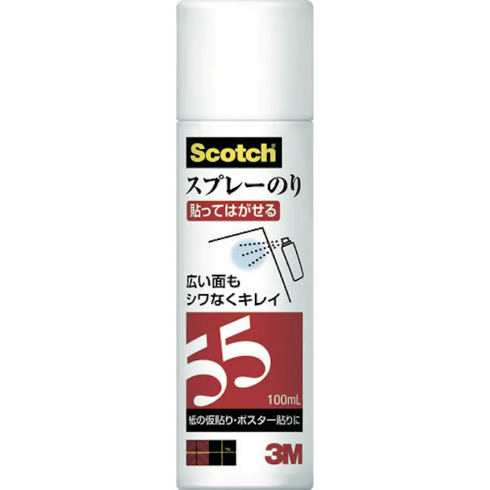 【CAINZ-DASH】スリーエム ジャパン文具・オフィス事業部 スプレーのり55(弱接着)ミニ 100ml S/N 55 MINI 100ML【別送品】