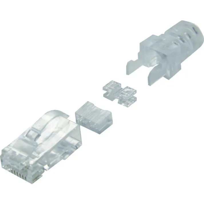 【CAINZ-DASH】コーニングインターナショナル Cat6 RJ45モジュラープラグ (100個入) VOL-RJ45PLG-6LBL【別送品】