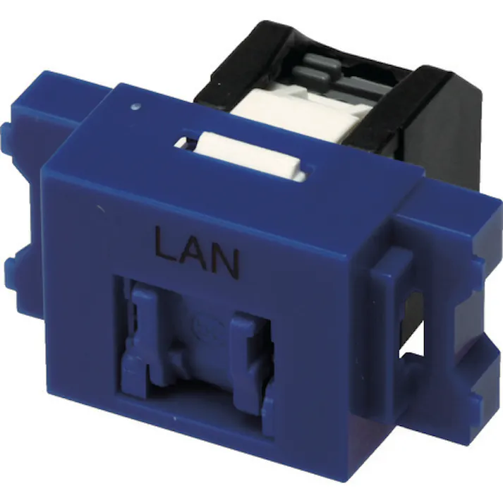 【CAINZ-DASH】コーニングインターナショナル Cat5e RJ45モジュラージャック+JISプレート用アダプタセット VOL-5OCBZL-BLL【別送品】
