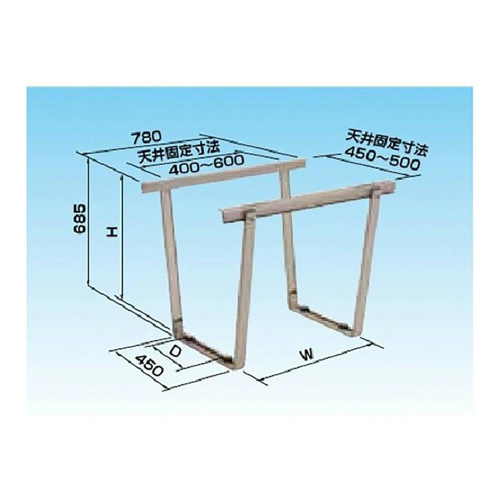 オーケー器材 天井吊り金具 エアコン室外機架台 アルミキーパー K-AS6G｜ホームセンター通販【カインズ】
