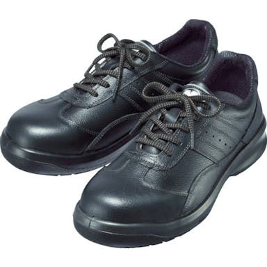 【CAINZ-DASH】ミドリ安全 レザースニーカータイプ安全靴　Ｇ３５５１　２５．０ G3551-BK-25.0【別送品】