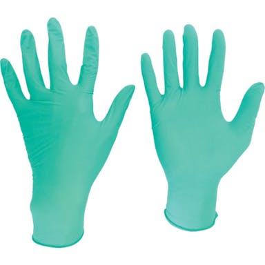 【CAINZ-DASH】ミドリ安全 ニトリル使い捨て手袋　薄手　粉なし　緑　Ｍ　（２００枚入） VERTE-761H M【別送品】