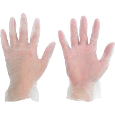 【CAINZ-DASH】ミドリ安全 ＰＶＣ使い捨て手袋　ベルテプラテ８３１　粉なし　Ｍ　（１００枚入） VERTE-831-M【別送品】