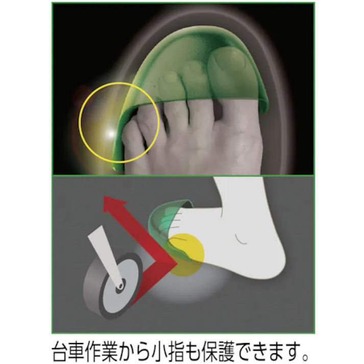 【CAINZ-DASH】ミドリ安全 小指保護先芯入りスニーカー(マジックタイプ) PF-115 26.0 PF-115-BK-26.0【別送品】