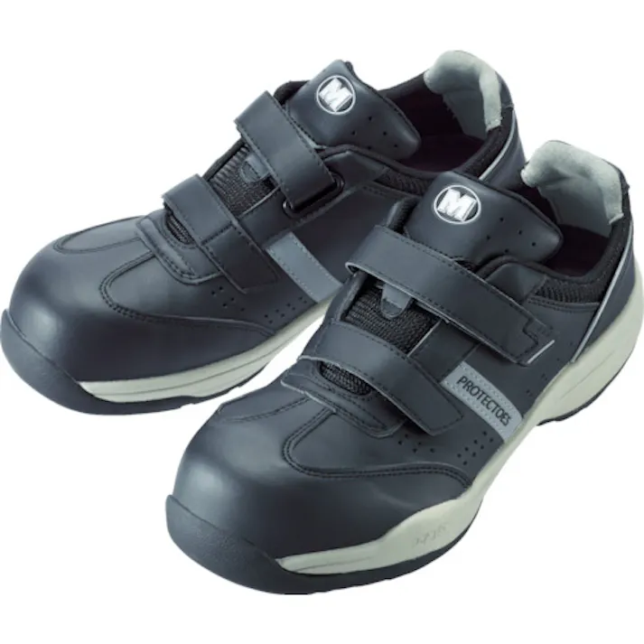 【CAINZ-DASH】ミドリ安全 小指保護先芯入りスニーカー(マジックタイプ) PF-115 27.5 PF-115-BK-27.5【別送品】