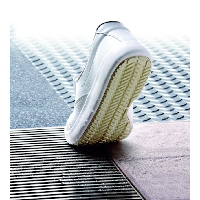 【CAINZ-DASH】ミドリ安全 ワイド樹脂先芯入り超耐滑軽量作業靴　ハイグリップ　２４．５ＣＭ NHS600-W-24.5【別送品】