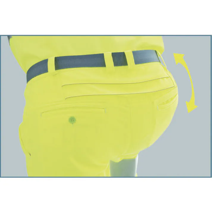 【CAINZ-DASH】ミドリ安全 高視認 イージーフレックスパンツ イエロー S VE 324-SITA-S【別送品】