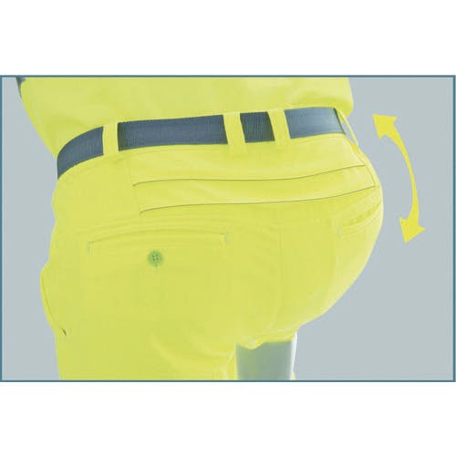 ミドリ安全 高視認 イージーフレックスパンツ オレンジ LL