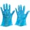 【CAINZ-DASH】ミドリ安全 ポリエチレン使い捨て手袋　外エンボス　青　Ｍ　（２００枚入） VERTE-566N-M【別送品】