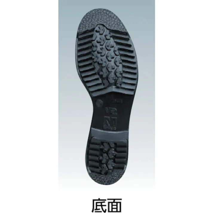 【CAINZ-DASH】ミドリ安全 超耐滑ゴム底安全靴 FZ100 ブラック 25.5CM FZ100-25.5【別送品】