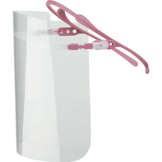 【CAINZ-DASH】ミドリ安全 メディカルフェイスシールド ルックユー 本体 ピンク VMS-551-P【別送品】