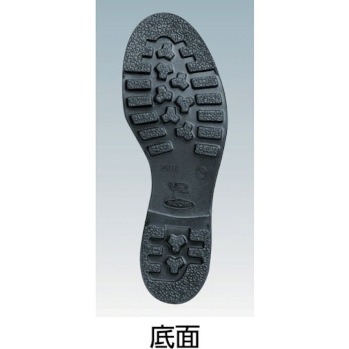 【CAINZ-DASH】ミドリ安全 ゴム底安全靴　中編上　Ｖ２６２Ｎ　２５．５ＣＭ V262N-25.5【別送品】