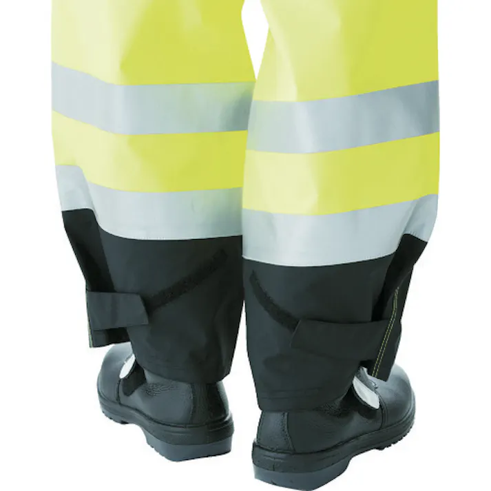 【CAINZ-DASH】ミドリ安全 雨衣 レインベルデN 高視認仕様 下衣 蛍光オレンジ L RAINVERDE-N-SITA-OR-L【別送品】