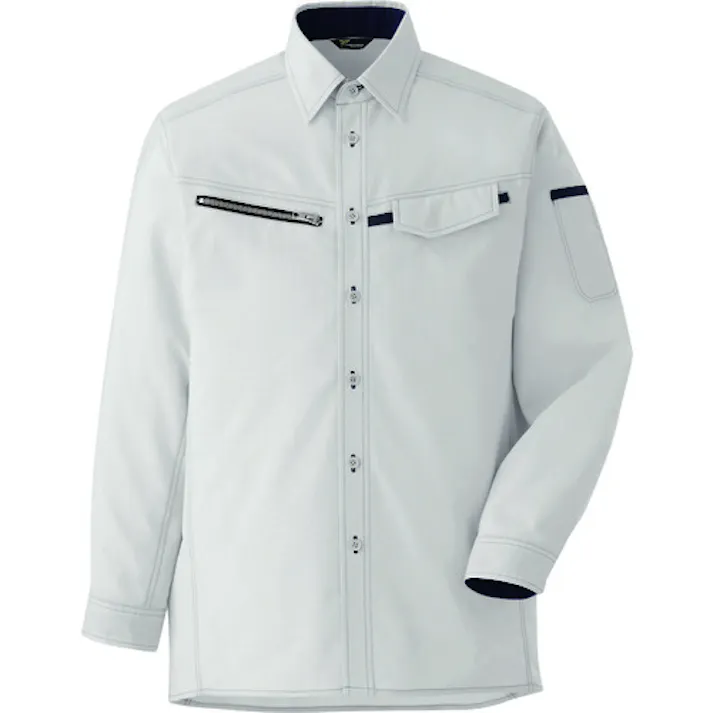 【CAINZ-DASH】ミドリ安全 ベルデクセル 交織ストレッチシャツ VES2531上 LL VES2531UE-LL【別送品】