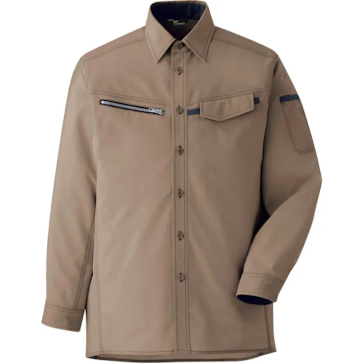 【CAINZ-DASH】ミドリ安全 ベルデクセル 交織ストレッチシャツ VES2534上 M VES2534UE-M【別送品】