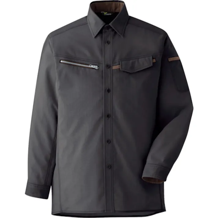 【CAINZ-DASH】ミドリ安全 ベルデクセル 交織ストレッチシャツ VES2539上 4L VES2539UE-4L【別送品】