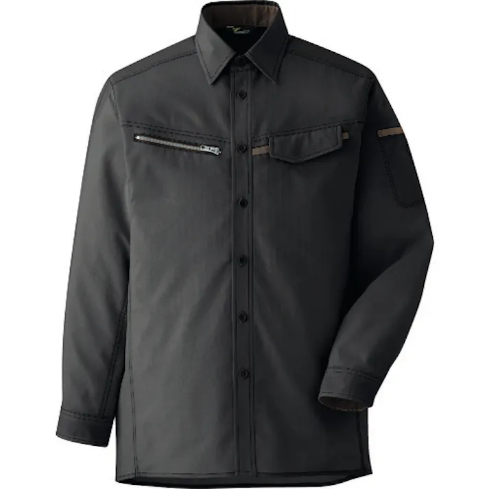 【CAINZ-DASH】ミドリ安全 ベルデクセル 交織ストレッチシャツ VES2539上 4L VES2539UE-4L【別送品】