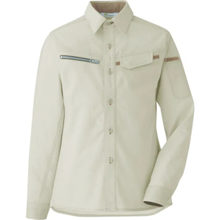 【CAINZ-DASH】ミドリ安全 ベルデクセル 交織ストレッチ 女子シャツ VELS2530 上 13 VELS2530UE-13【別送品】