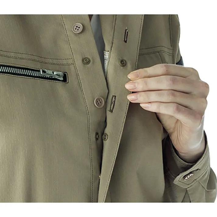 【CAINZ-DASH】ミドリ安全 ベルデクセル 交織ストレッチ 女子シャツ VELS2530 上 13 VELS2530UE-13【別送品】