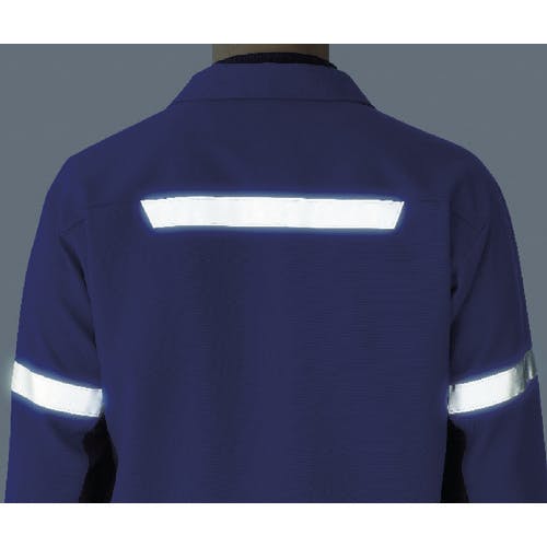 CAINZ-DASH】ミドリ安全 ベルデクセル帯電防止 反射材仕様 長袖シャツ