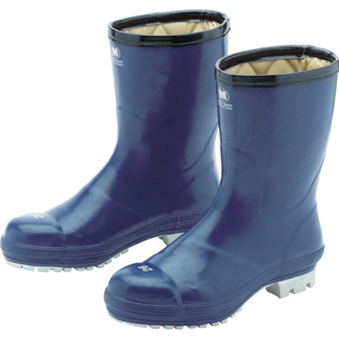 【CAINZ-DASH】ミドリ安全 氷上で滑りにくい防寒安全長靴　ＦＢＨ０１　ネイビー　２６．０ｃｍ FBH01-NV-26.0【別送品】