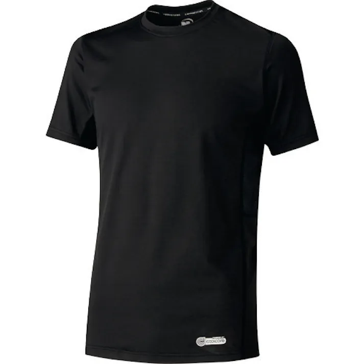 【CAINZ-DASH】ミドリ安全 ベルデクセル 男女共用 半袖クールコアTシャツ VEC19上 ブラック M VEC19-UE-M【別送品】