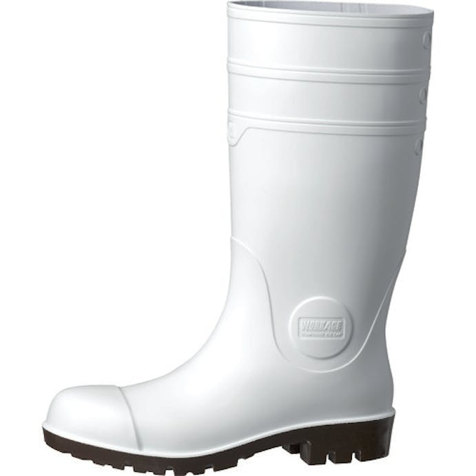 【CAINZ-DASH】ミドリ安全 耐油・耐薬　安全長靴　ワークエース　ＮＷ１０００スーパー　ホワイト　２５．５ＣＭ NW1000SP-W-25.5【別送品】