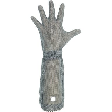 【CAINZ-DASH】ミドリ安全 ステンレス製　耐切創クサリ手袋　５本指　ロングタイプ　ＷＩＬＣＯ－５５０　Ｓサイズ　１枚【別送品】