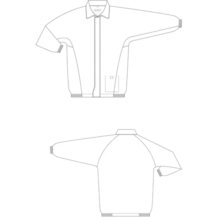 【CAINZ-DASH】ミドリ安全 IEC規格対応クリーン上衣 VEYG201W LL VEYG201W-LL【別送品】