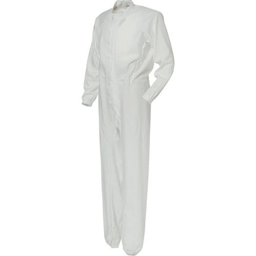【CAINZ-DASH】ミドリ安全 クリーンスーツ　ベルデクセル　ＶＥＹＳ１２０　ホワイト　４Ｌ VEYS120-W-4L【別送品】