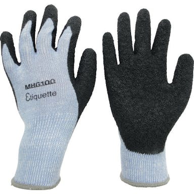 【CAINZ-DASH】ミドリ安全 消臭機能糸使用　作業手袋　ハイグリップ天然ゴム背抜き　厚手　ＭＨＧ１００エチケット　Ｌ MHG-100-ETIQUETTE-L【別送品】
