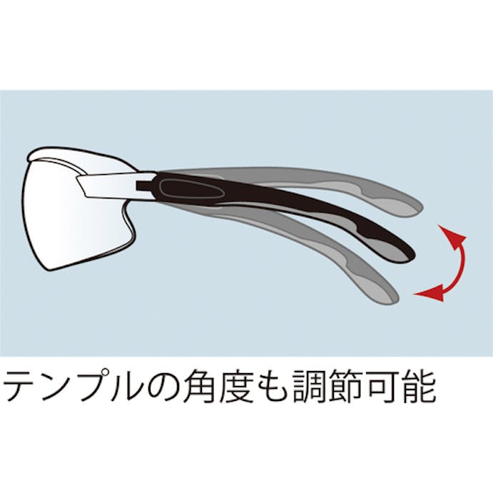 【CAINZ-DASH】ミドリ安全 二眼型　保護メガネ　ＭＰ－８２２　レッド MP-822-RD【別送品】