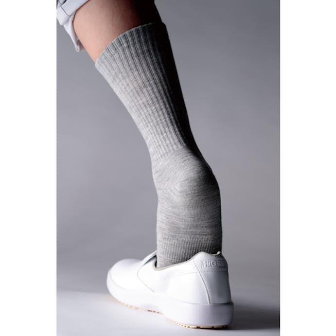 【CAINZ-DASH】ミドリ安全 ベルデソックスｅｋｓ　５本指　グレー　Ｌ VERDE SOCKSEKS-5Y-GY-L【別送品】