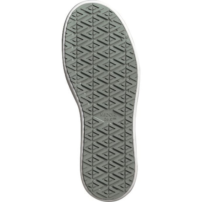 【CAINZ-DASH】ミドリ安全 超耐滑作業靴　ハイグリップ・ザ・フォース　ＮＨＦ－７００　ホワイト　２４．５ｃｍ NHF-700-W-24.5【別送品】