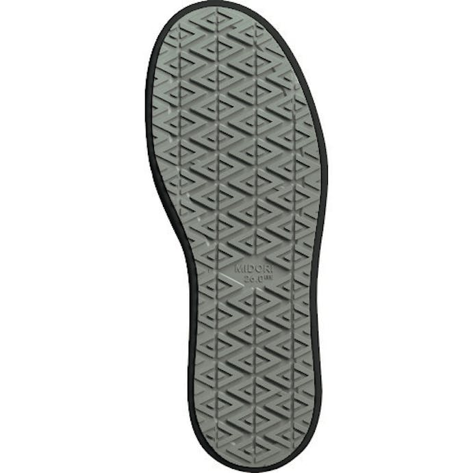 【CAINZ-DASH】ミドリ安全 超耐滑作業靴　ハイグリップ・ザ・フォース　ＮＨＦ－７００　ブラック　２３．０ｃｍ NHF-700-BK23.0【別送品】