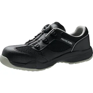 【CAINZ-DASH】ミドリ安全 Boaシステム 小指保護プロスニーカー PF-117Boaブラック 25.5cm PF-117BOA-BK-25.5【別送品】