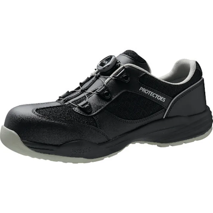 【CAINZ-DASH】ミドリ安全 Boaシステム 小指保護プロスニーカー PF-117Boaブラック 26.5cm PF-117BOA-BK-26.5【別送品】