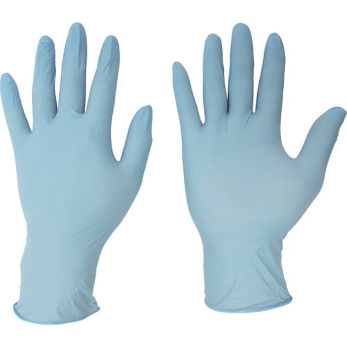 【CAINZ-DASH】ミドリ安全 ニトリル手袋　加硫促進剤不使用　ベルテ７２２　ブルー　粉無　１００枚　Ｍ  VERTE-722-M【別送品】