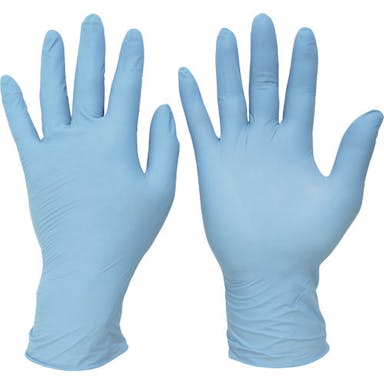 【CAINZ-DASH】ミドリ安全 ニトリル手袋　加硫促進剤不使用　ベルテ７２８　ブルー　粉無　１００枚　Ｍ  VERTE-728-M【別送品】