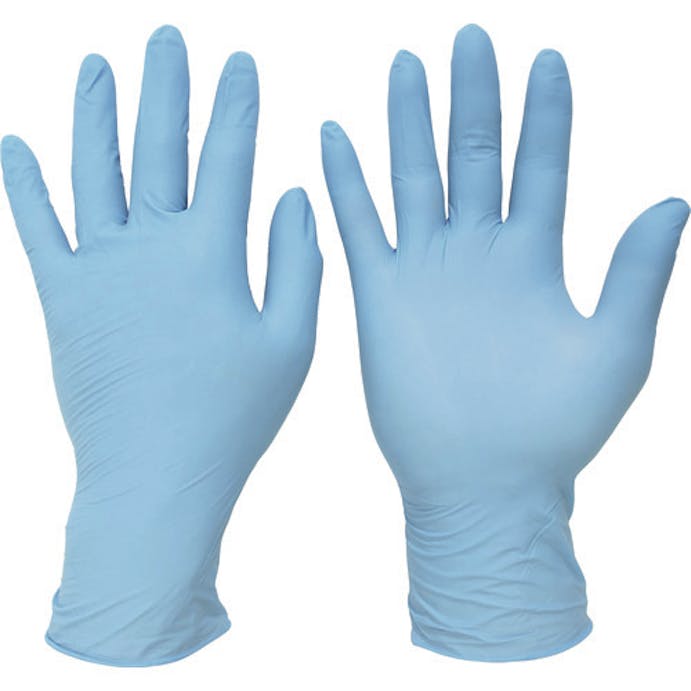 【CAINZ-DASH】ミドリ安全 ニトリル手袋　加硫促進剤不使用　ベルテ７２８　ブルー　粉無　１００枚　ＬＬ  VERTE-728-LL【別送品】