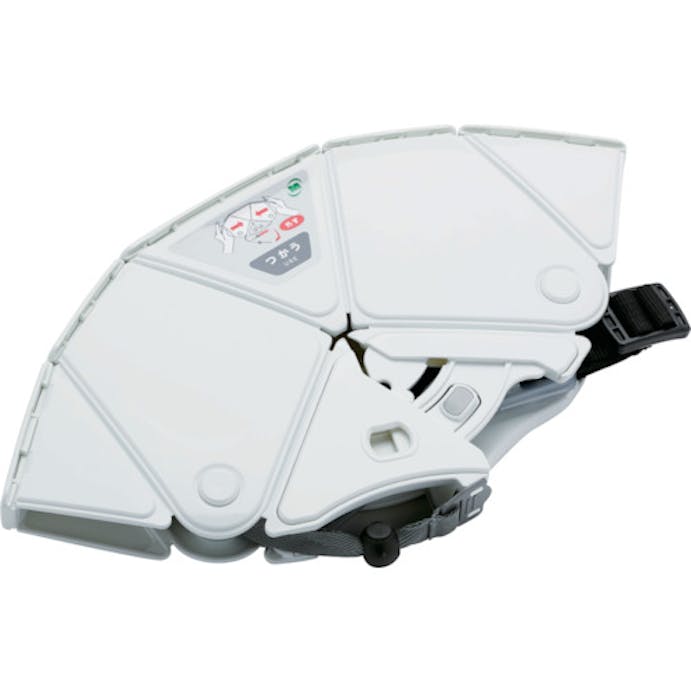 【CAINZ-DASH】ミドリ安全 防災用折りたたみヘルメット　フラットメット２　ＴＳＣ－１０Ｎ　ホワイト TSC-10N-W【別送品】