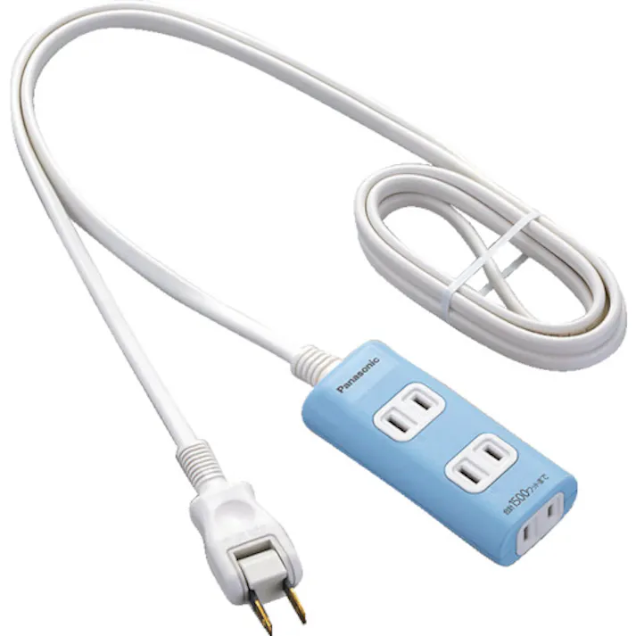 【CAINZ-DASH】パナソニックエレクトリックワークス社 ザ・タップQ 3コ口 1mコード付 ブルー WHA2413LP【別送品】