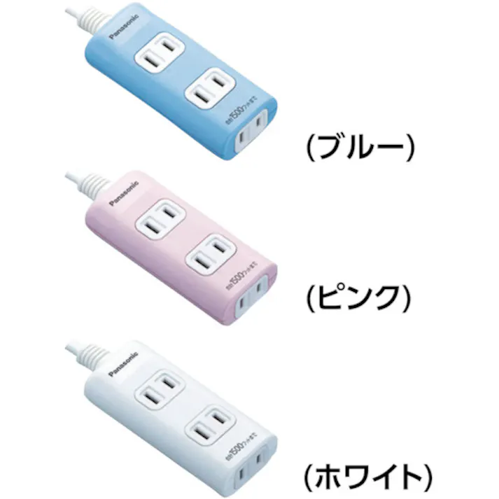 【CAINZ-DASH】パナソニックエレクトリック ザ・タップQ 3コ口 1mコード付 ピンク WHA2413NP【別送品】