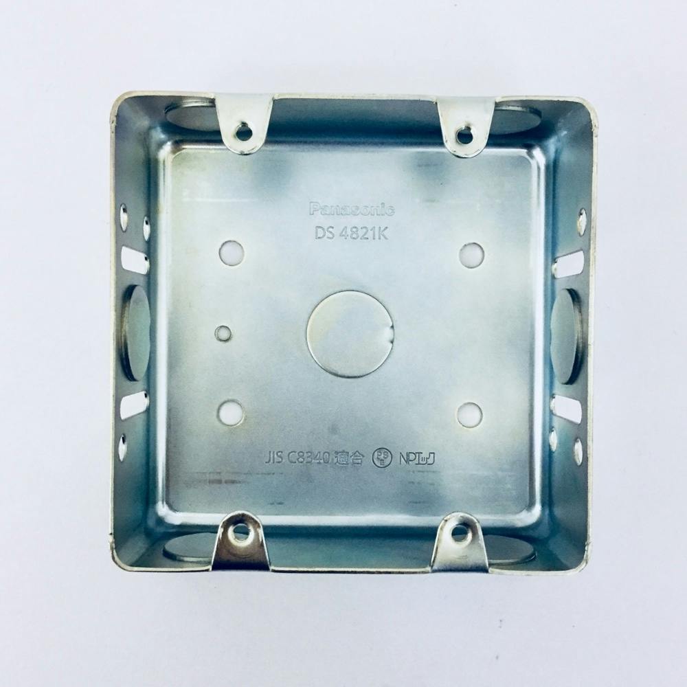 パナソニック 鋼板製スイッチボックス 2コ用 カバーなし DS4821K
