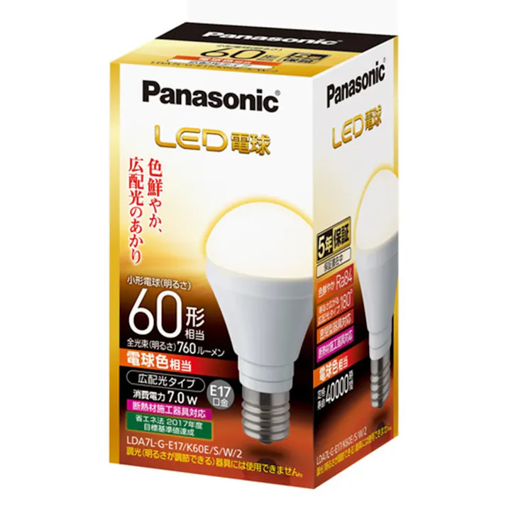 LED電球 電球色相当 LDA7LGE17K60ESW2