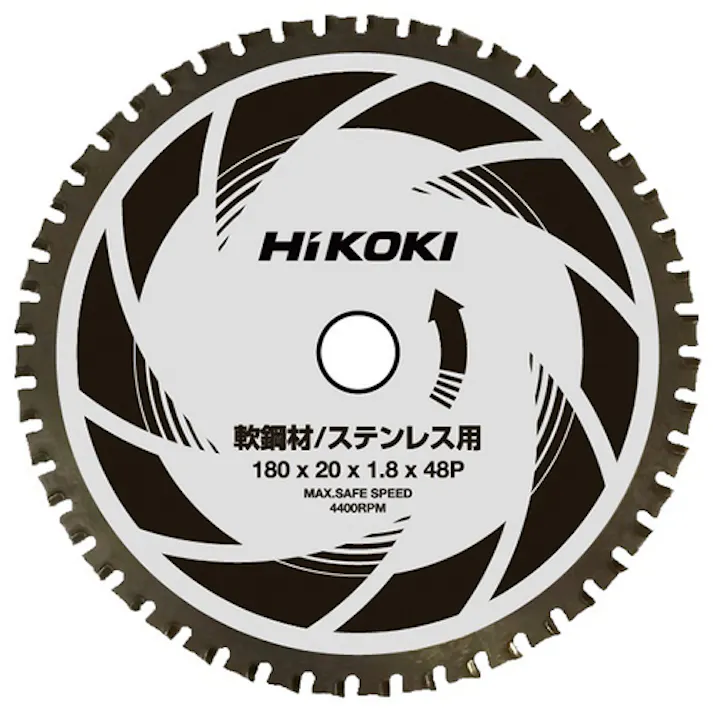 【CAINZ-DASH】工機ホールディングス CD7SA用チップソーカッター 180mm 軟鋼材・ステンレス用 0040-2523【別送品】