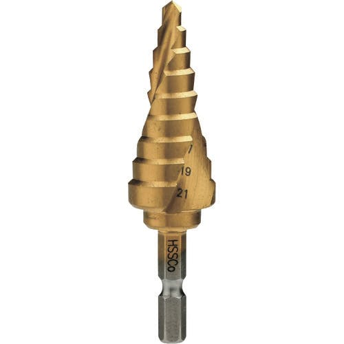 工機ホールディングス 段付きドリル 5~21mm 0037-4481 ステップドリル(六角軸タイプ) 工機ホールディングス 段付きドリル 5~21mm 0037-4481 ステップドリル(六角軸タイプ)