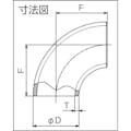 【CAINZ-DASH】フローバル ９０°エルボ（ロング）Ｓ１０Ｓ　０９１００００１ B-90EL-10S-15A【別送品】